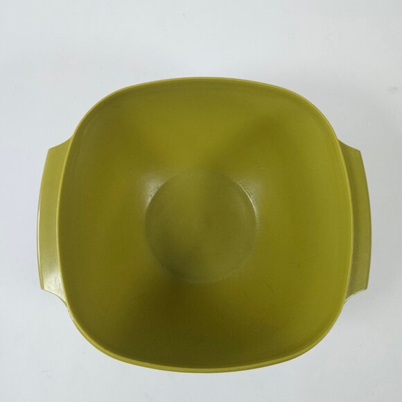 VTG Tupperware Servalier Bowl 858-1 W/ Lid 859-1 Avocado Green Made In Canada - Picture 9 of 13